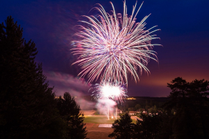 Photo of a fireworks display