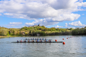 A rowing boat on Lake Causse