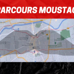 Carte du parcours moustache dans le centre-ville de Brive