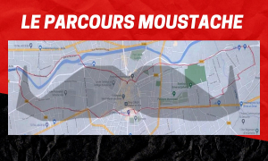 Carte du parcours moustache dans le centre-ville de Brive