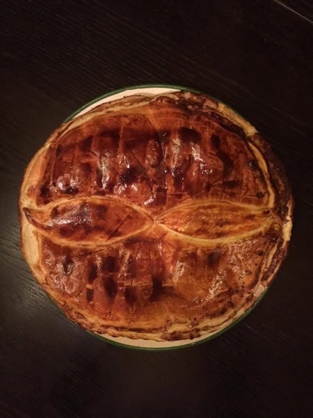 Galette des rois with walnuts