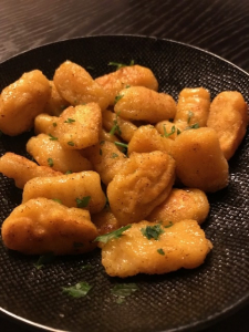 Assiette de gnocchis au potiron