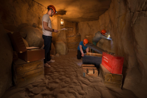 Une salle d'escape game de la Gaillard académie reproduisant une mine