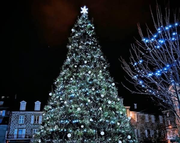 Arbre de Noël illuminé à Brive