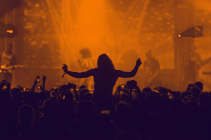 Foule à un concert
