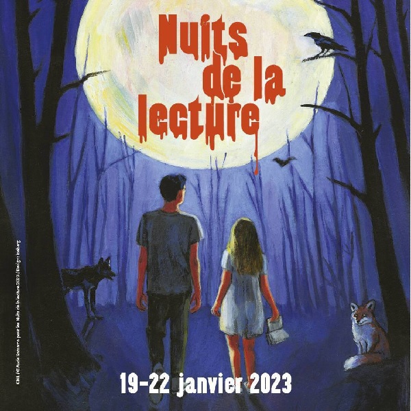 Visuel des nuits de la lecture en 2023