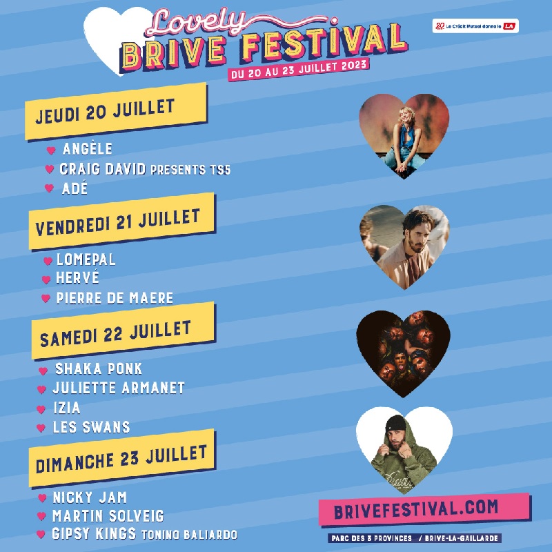 Programmation 2023 de Brive Festival