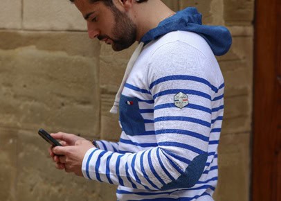 Sudadera de verano para hombre de la Marinière Française y 100% Gaillarde