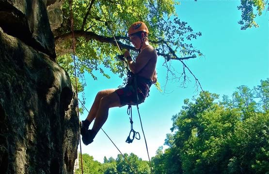 Climbing with the sports nature company