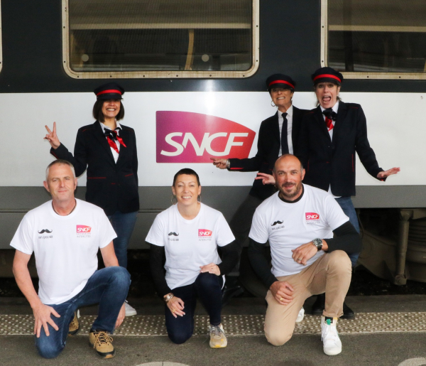 Vereniging van SNCF Intercités en de 100% Gaillard Boutique voor het goede doel: Movember