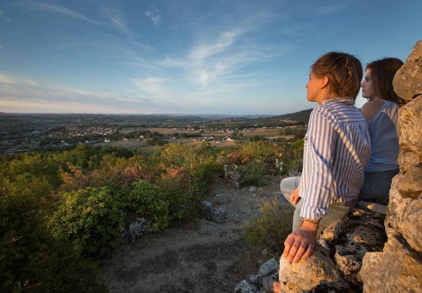 Vue de la végétation depuis le plateau du Fourniret, en Corrèze à côté de Brive.