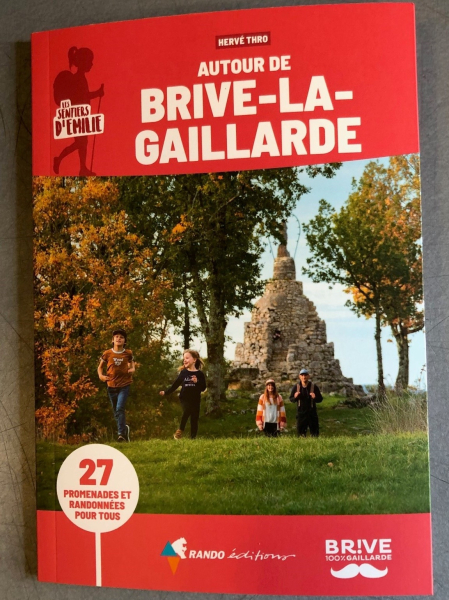 couverture du topo guide de randonnées de l'Agglo de Brive édité en 2024.