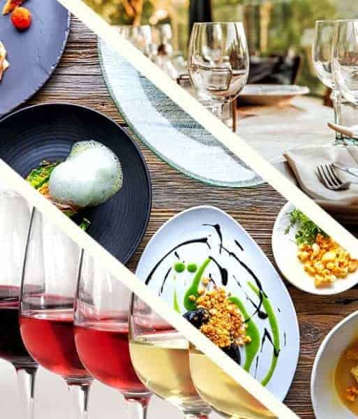 Epikurium : salon de la gastronomie et de l'oenologie à Brive présentée avec des photos de vins et de plats gourmands.