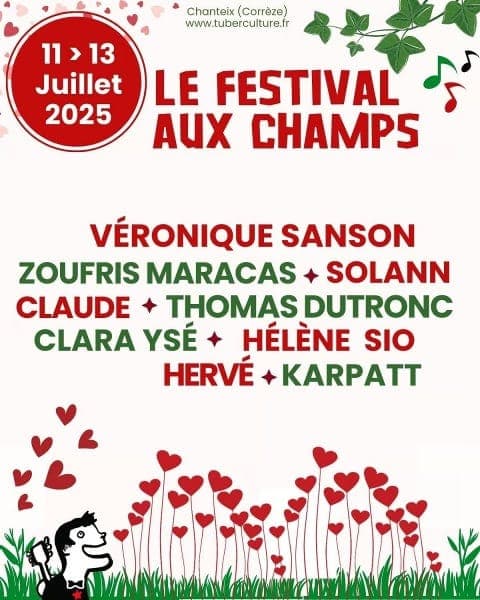 Festival aux Champs 2025 poster