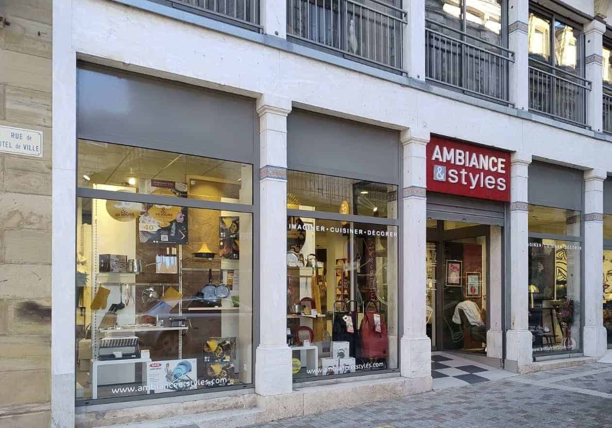 Devanture du magasin Ambiance et Styles à Brive-La-Gaillarde
