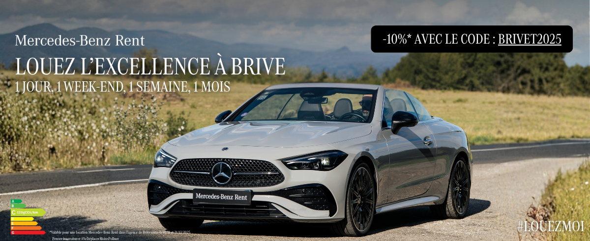 ©LG RENT Encart publicitaire de LG RENT à Brive.