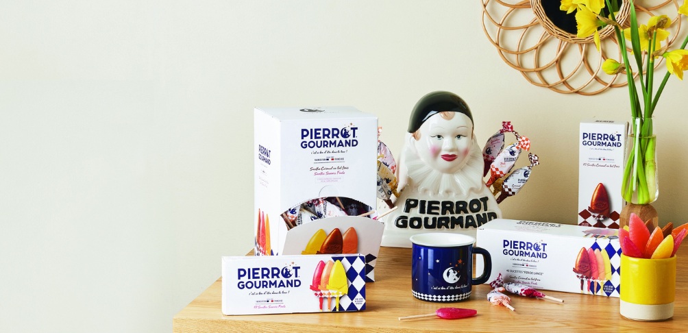 Gamme de produits de la marque Pierrot Gourmand