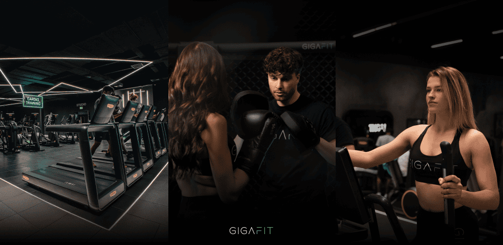 Encart publicitaire de Gigafit , salle de sports à Brive-La-Gaillarde.